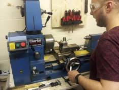 brass turning on the lathe