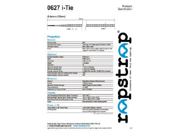 0627 rapstrap i-Tie datasheets