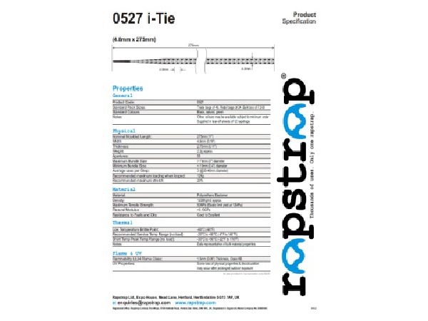 0527 rapstrap i-Tie datasheets